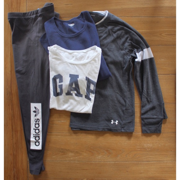 Women’s Lounge & Workout Bundle Lot Under Armour Adidas Gap & Old Navy Medium L - Picture 1 of 12